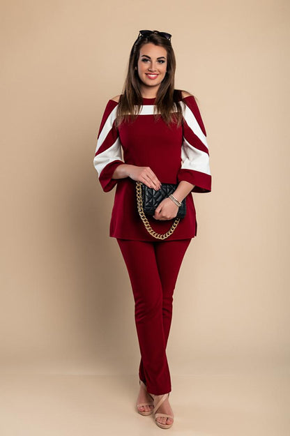 Elegantná súprava topu a nohavíc