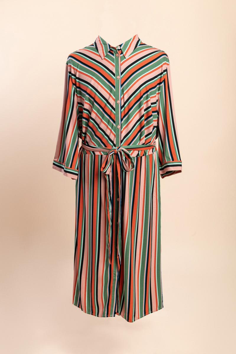 Vestido-camisa de tamanho grande