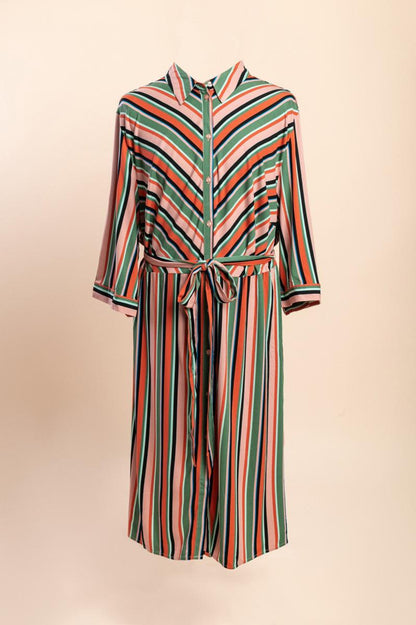Vestido-camisa de tamanho grande
