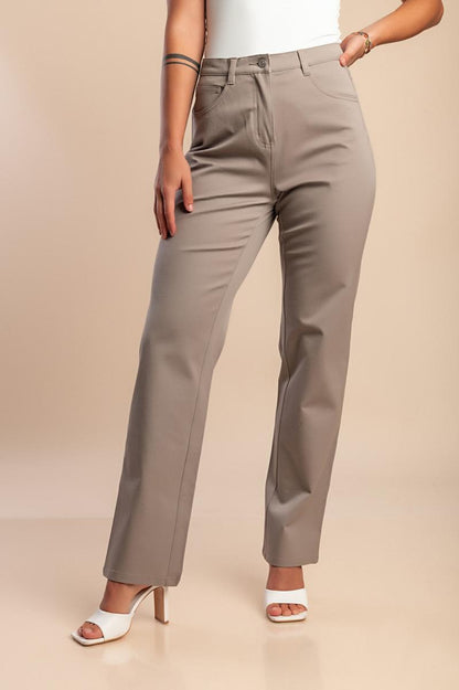 Bawełniane spodnie plus size