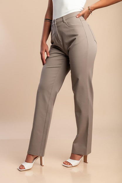 Bawełniane spodnie plus size