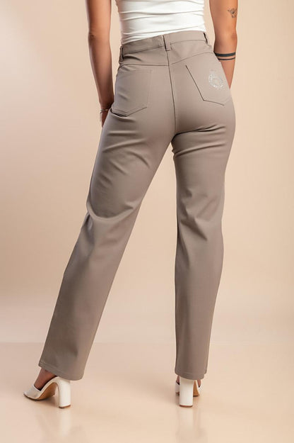 Bawełniane spodnie plus size
