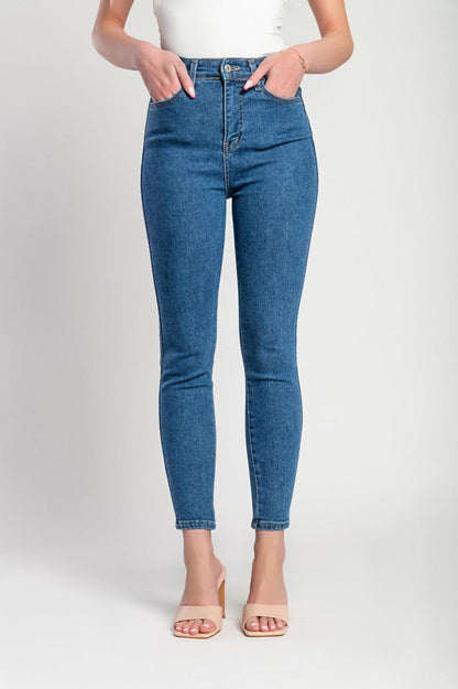 Luxe Jeans z wysokim stanem