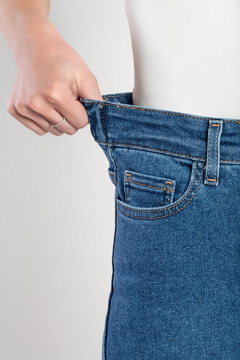 Luxe Jeans z wysokim stanem