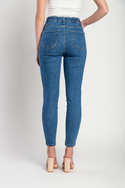 Luxe Jeans z wysokim stanem