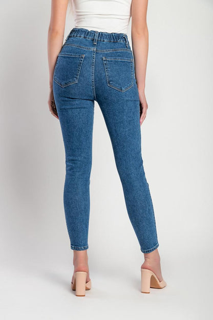 Luxe Jeans z wysokim stanem