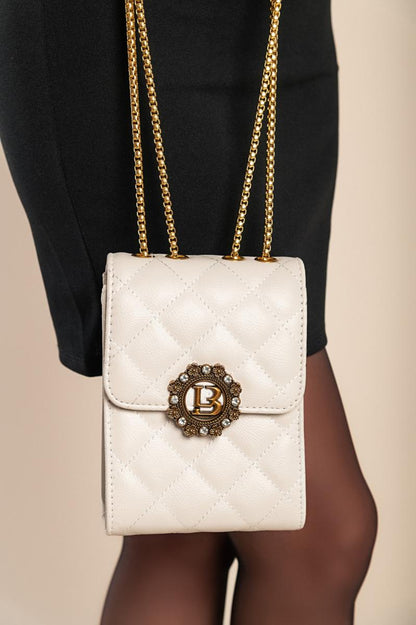 Elegante kleine Tasche mit gestepptem Detail