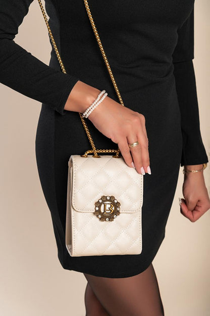 Elegante kleine Tasche mit gestepptem Detail