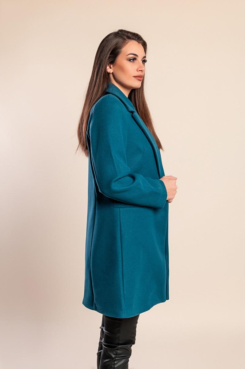 Elegantní kabát se zapínáním na knoflíky