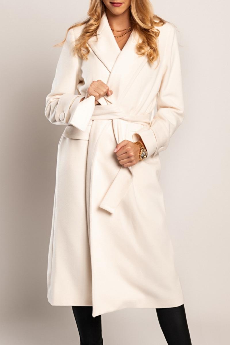 Elegancki długi płaszcz Canossa
