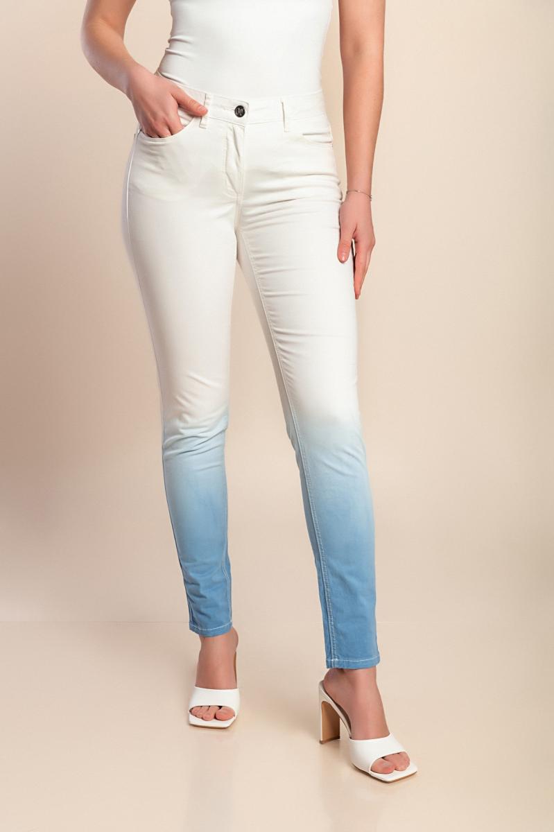 Slim-fit cotton trousers