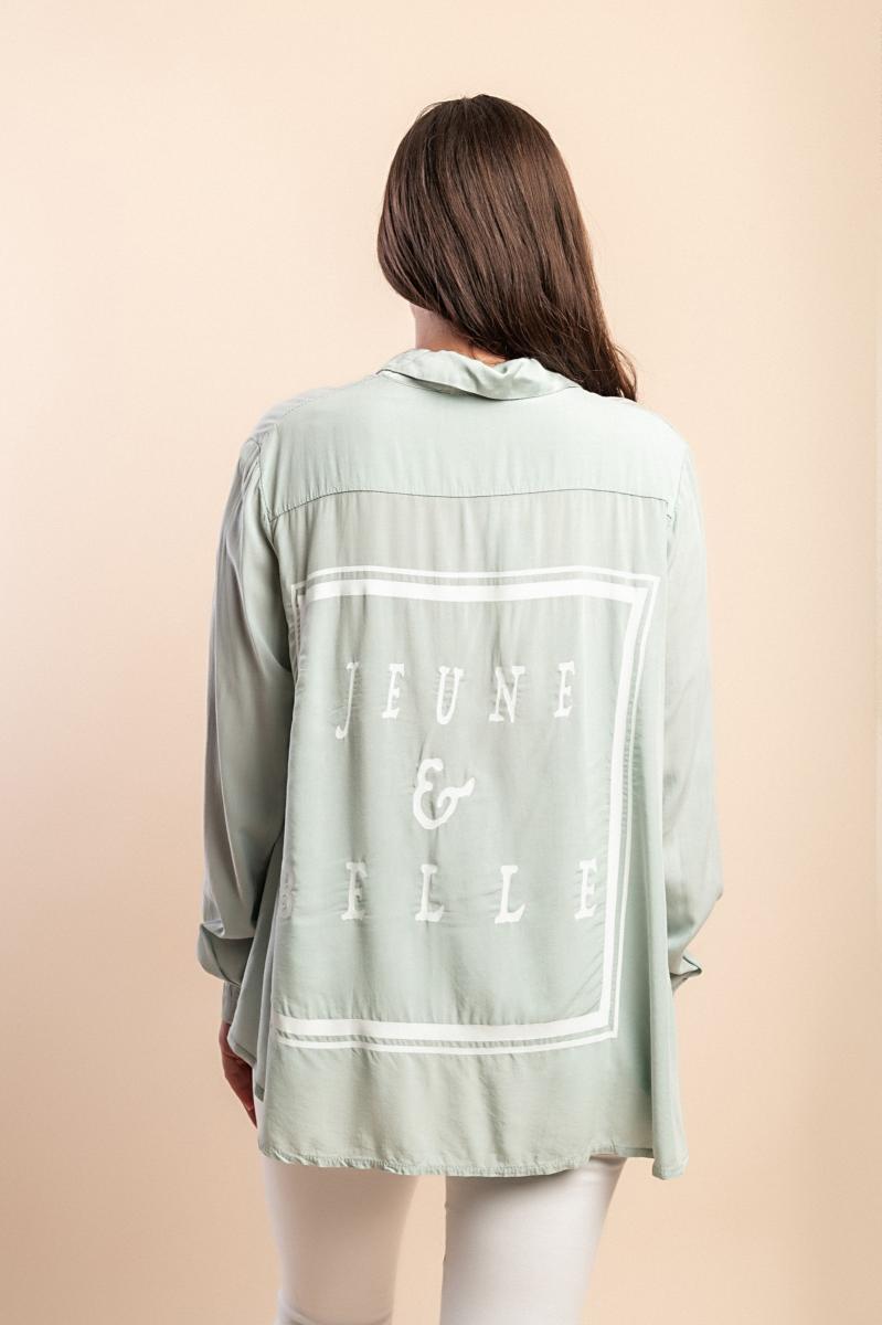 Viskose-Shirt mit Print