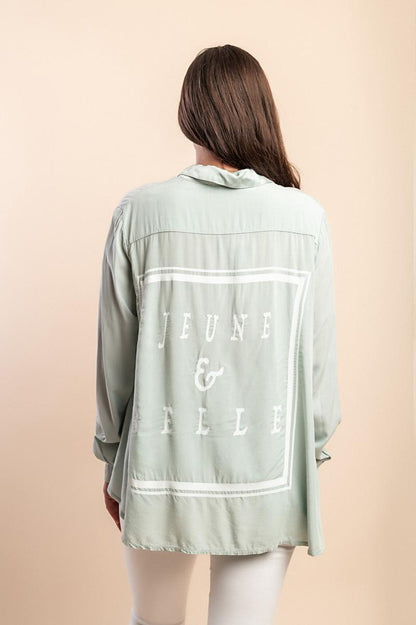 Viskose-Shirt mit Print