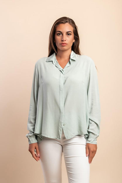 Viskose-Shirt mit Print