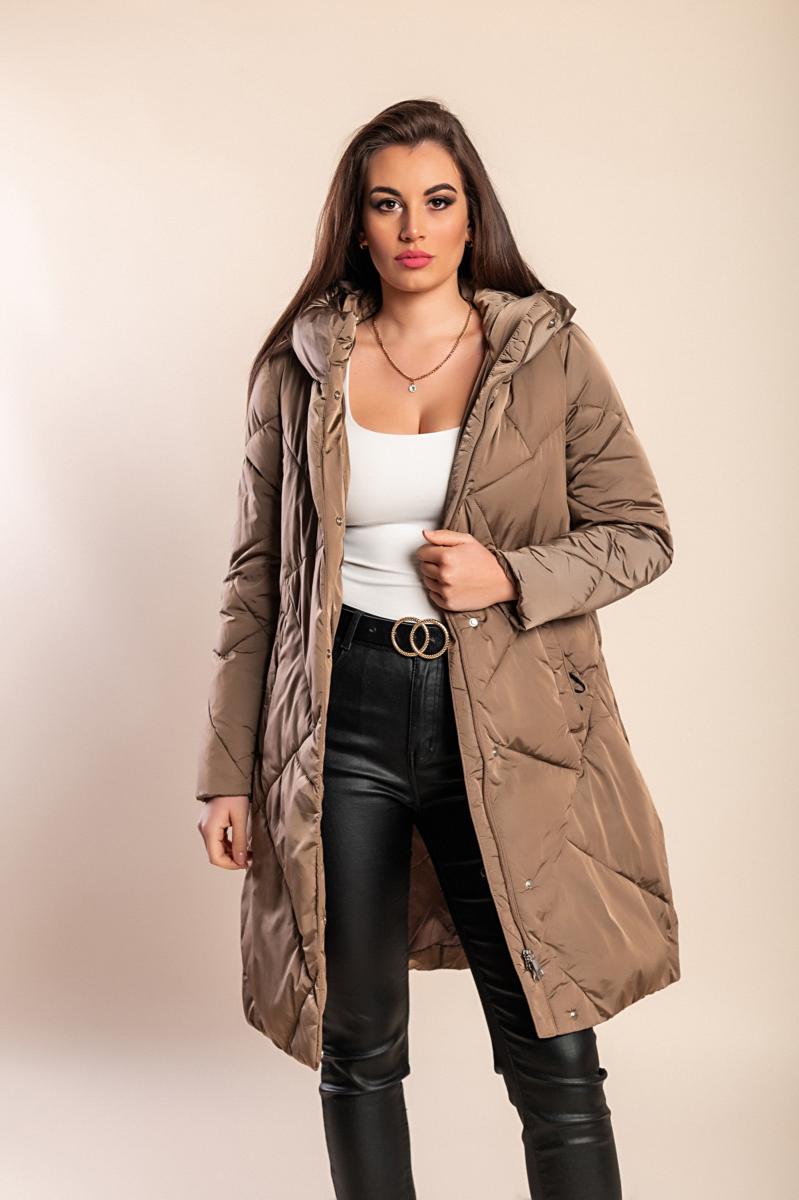 Quilted jacket with hood
