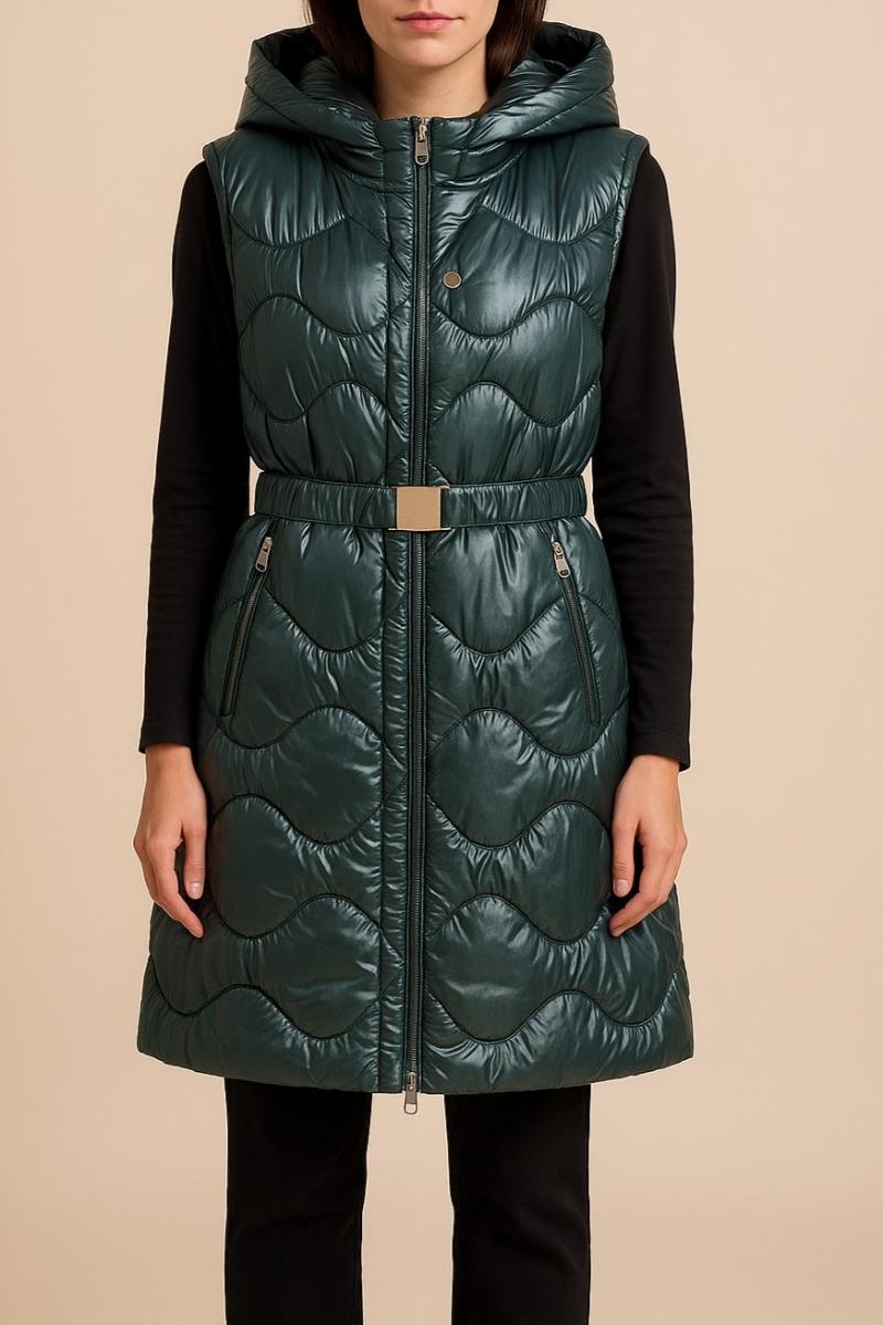 Vest with hoodie