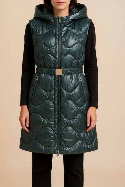 Vest with hoodie