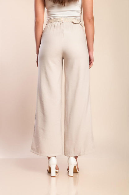Elegante lange Hose mit Gürtel