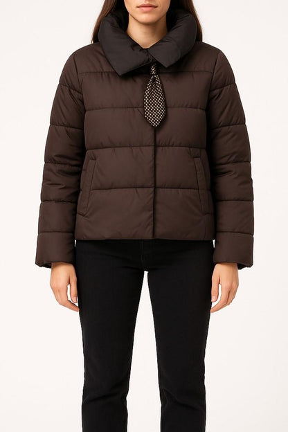 Jacket with High Collar