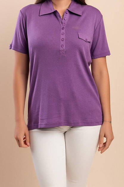 Tricou cu guler
