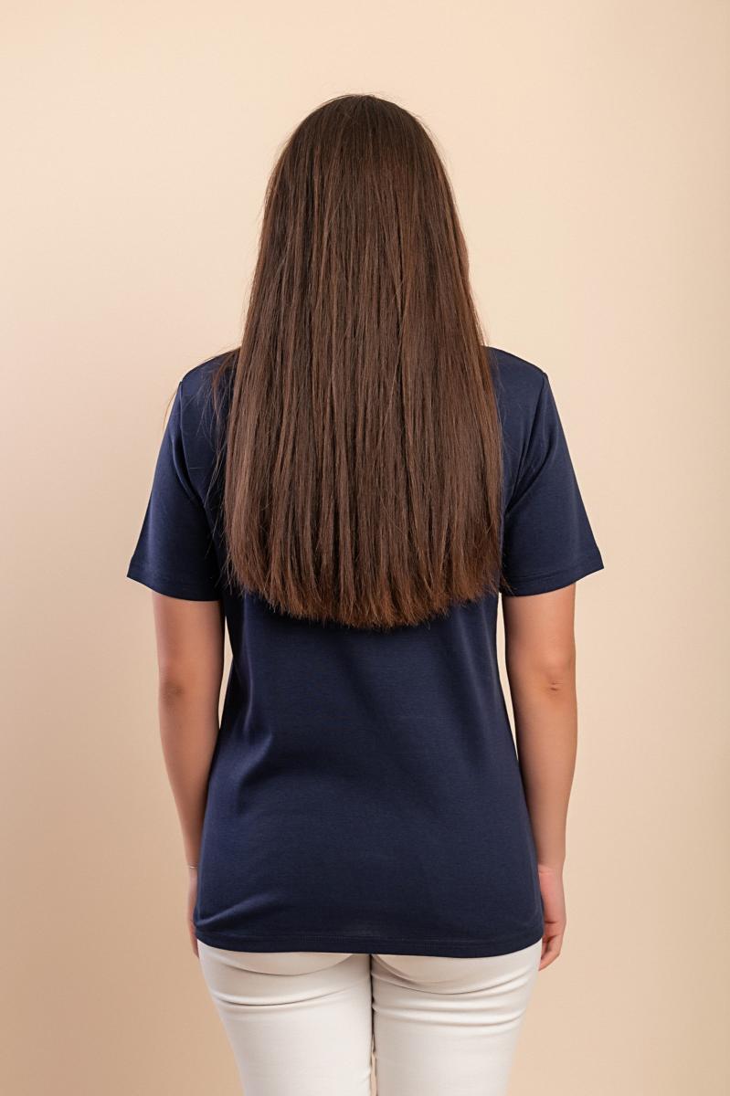 Baumwoll-T-Shirt mit Kragen und Taschen