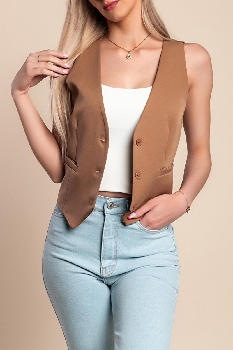Elegantni prsluk s gumbima