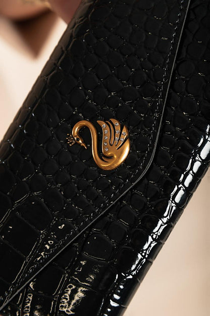 Crocodile print wallet