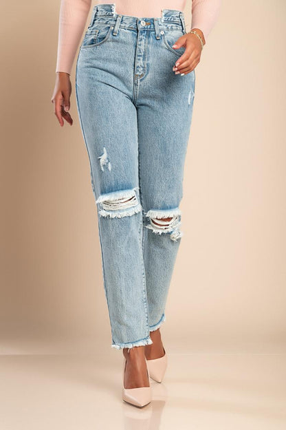 Jeans a gamba dritta