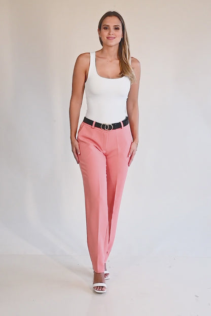 Pantaloni eleganți lungi cu croială dreaptă Tordina