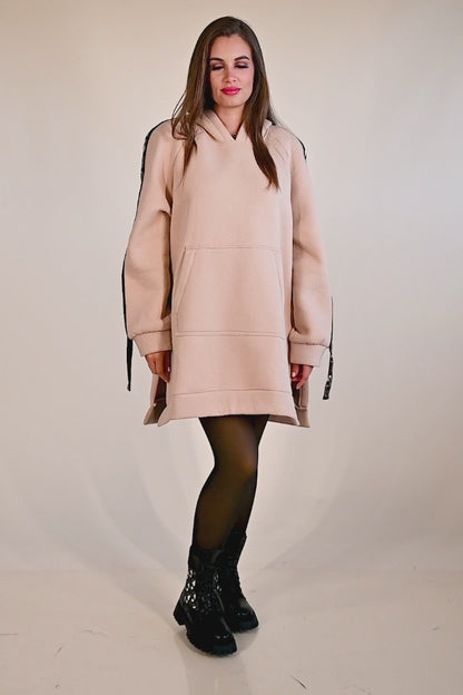 Los katoenen sweatshirt met capuchon