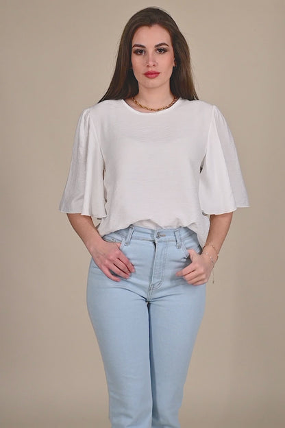 Short sleeve blouse