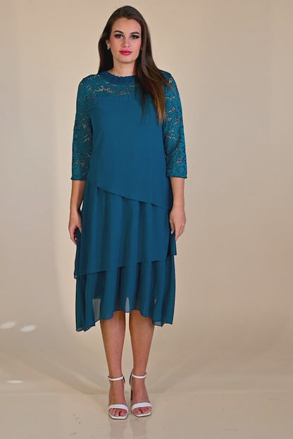 Abito elegante con pizzo