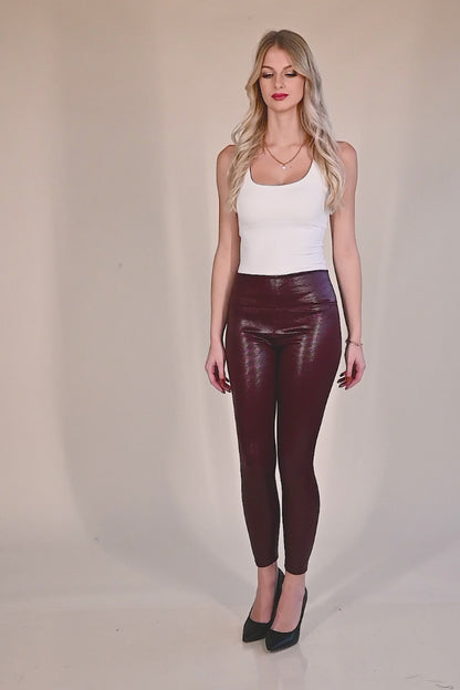 Leggings de moda com cintura larga