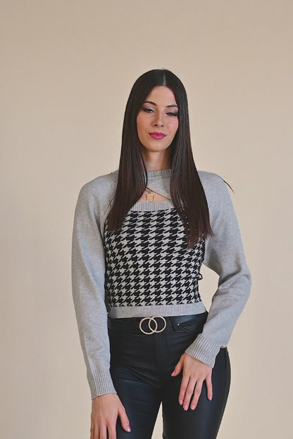 Komplet: sweter i top