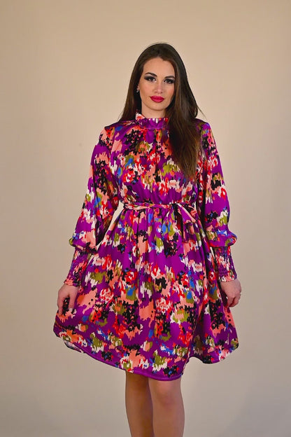 minivestido elegante estampado