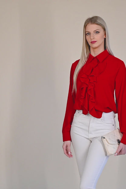 Elegante Rüschenbluse