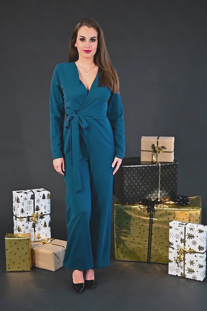 Eleganter langärmliger Jumpsuit
