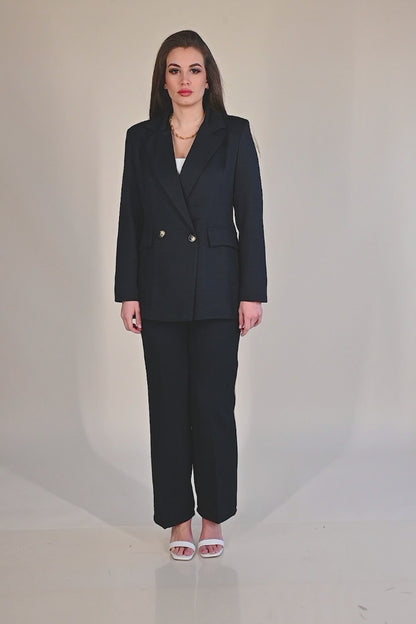 Set elegant cu sacou și pantaloni