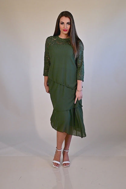 Abito elegante con pizzo