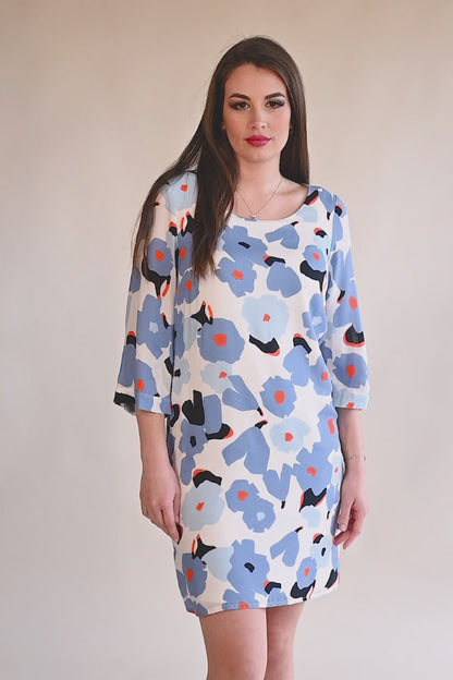 Printed mini dress