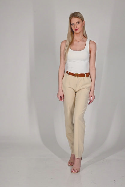 Elegant long trousers with straight legs Tordina