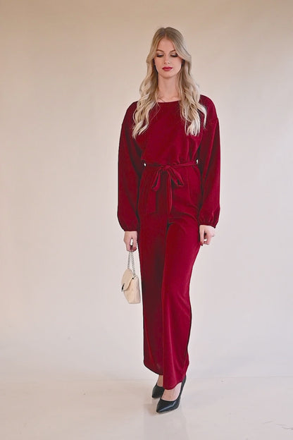 Elegante jumpsuit met lange mouwen