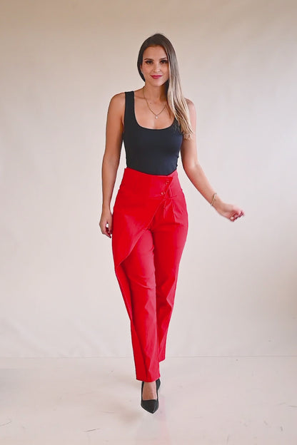 Elegante Hose mit Rüsche
